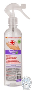 Лосьон АНТИСЕПТИК (дезинфицирующий д/рук и поверхн.) Agelina Bio 0,5л курок (спирт до 70% глицерин,ЧАС)
