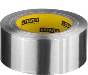 Лента алюминиевая STAYER Professional, до 120С, 50мкм, 75мм х 50м