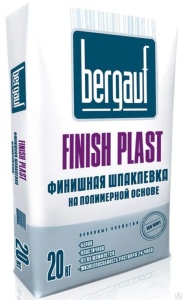 Шпаклевочная смесь "Bergauf Finish Plast" на полимерной основе 20кг