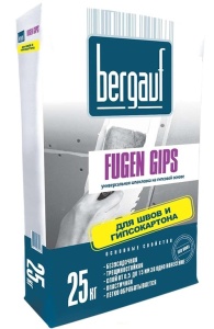 Шпаклевочная смесь "Bergauf Fugen Gips" на гипсовой основе 25кг